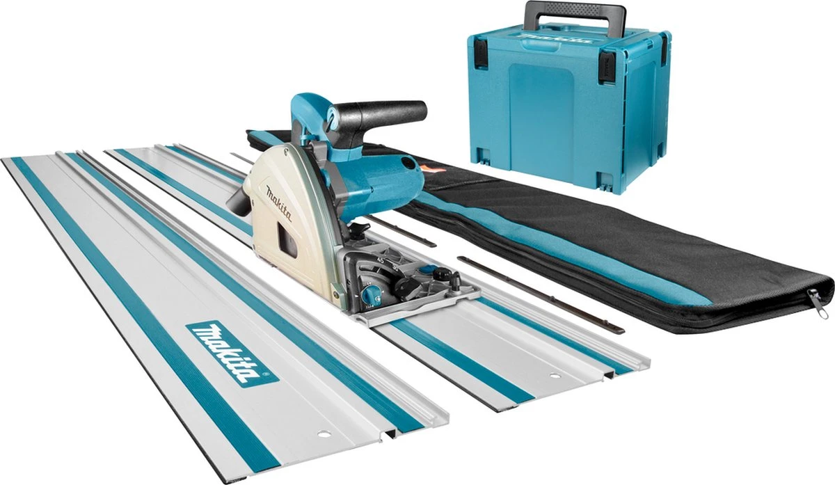 Makita SP6000J1X2 Invalcirkelzaag | 2 Geleiderails + Koppelstukken | 1300w 165mm 17 Makita SP6000J1X2 Invalcirkelzaag | 2 Geleiderails + Koppelstukken | 1300w 165mm - Afbeelding 17