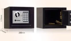 Profitect Kluisje Met Cijferslot, Kluis Elektronisch, Digitale Kluis Met Sleutelslot, Hotelkluisje Met 130db Alarm, Geldkistje Met Cijferslot -Makita || Merkloos || Stanley Verkoopwinkel 1200x701 15