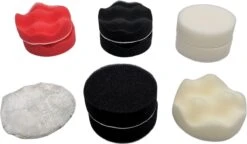 Polijstset Van Ø80 Mm 12 Delige Polijstschijven Set Met Velcro Steunschijf M10 Aansluiting Voor Polijstmachine En Boormachine Adapter Voor O.a. Auto En Koplampen -Makita || Merkloos || Stanley Verkoopwinkel 1200x702 4