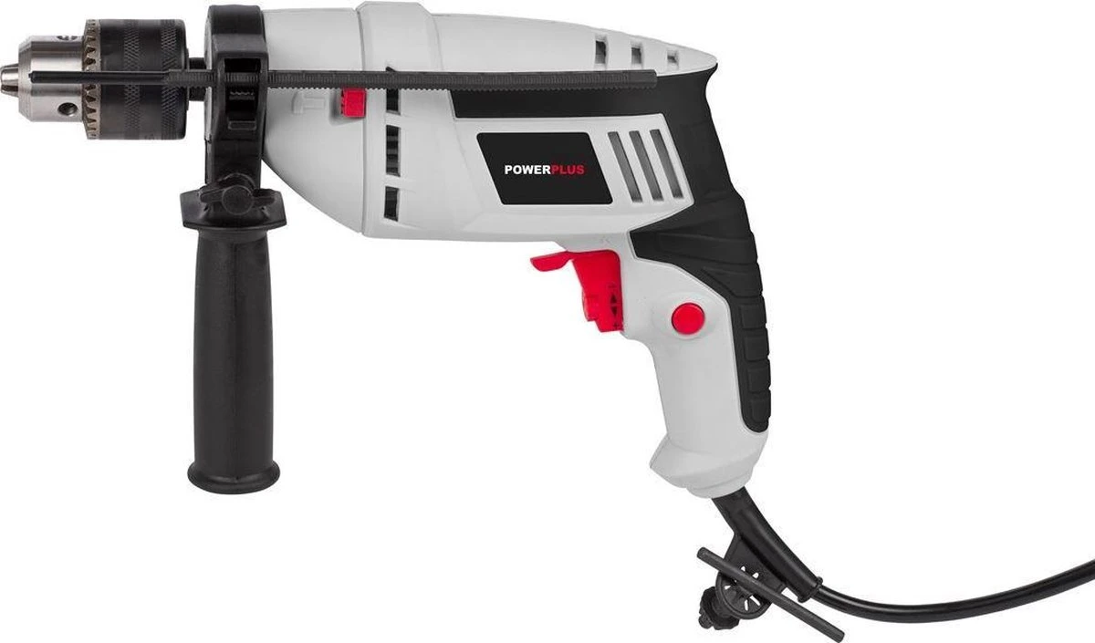 Powerplus POWC10100 Elektrische Klopboormachine - 500W - Variabele Snelheid - Incl. Diepte Aanslag En Additionele Handgreep - Boormachine Voor Beton, Hout En Staal 2 Powerplus POWC10100 Elektrische Klopboormachine - 500W - Variabele Snelheid - Incl. Diepte Aanslag En Additionele Handgreep - Boormachine Voor Beton, Hout En Staal - Afbeelding 2