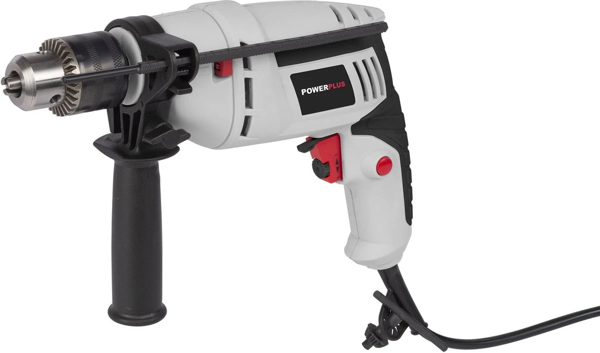 Powerplus POWC10100 Elektrische Klopboormachine - 500W - Variabele Snelheid - Incl. Diepte Aanslag En Additionele Handgreep - Boormachine Voor Beton, Hout En Staal 1 Powerplus POWC10100 Elektrische Klopboormachine - 500W - Variabele Snelheid - Incl. Diepte Aanslag En Additionele Handgreep - Boormachine Voor Beton, Hout En Staal