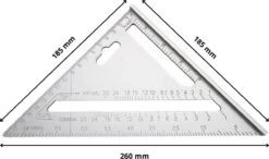 Detepo Winkelhaak - Timmerman Meet Driehoek - Blokhaak Gemaakt Van Metaal - Speed Square - 5 In 1 Gradendriehoek -Makita || Merkloos || Stanley Verkoopwinkel 1200x707 4