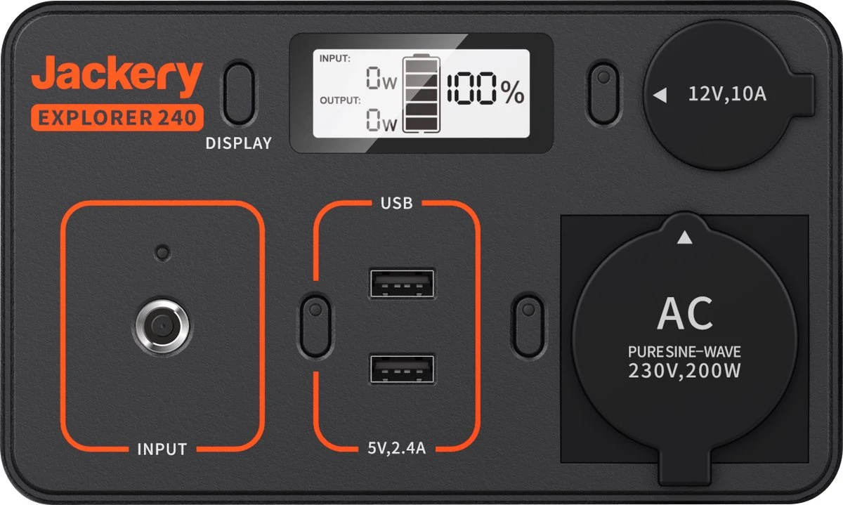 Jackery Explorer 240 - Draagbare Powerstation - Elektrische Gereedschapsaccu - 230V Power Station Generator 3 Jackery Explorer 240 - Draagbare Powerstation - Elektrische Gereedschapsaccu - 230V Power Station Generator - Afbeelding 3