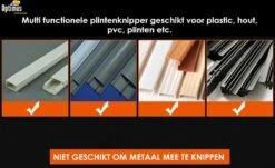 Optimus Professionele Plintenschaar / Verstekschaar 45°-135° - Verbeterd Model - RVS - Plintentang - Plintenknipper - Laminaatknipper -Makita || Merkloos || Stanley Verkoopwinkel 1200x732