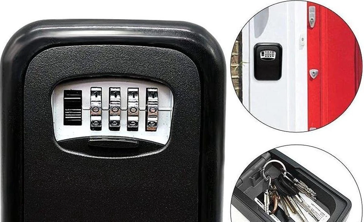 IGOODS - Robuuste Sleutelkluis Met Code Voor Buiten - Centraal Opbergen Van Sleutels Met Cijferslot - Sleutel Kastje 6 IGOODS - Robuuste Sleutelkluis Met Code Voor Buiten - Centraal Opbergen Van Sleutels Met Cijferslot - Sleutel Kastje - Afbeelding 6