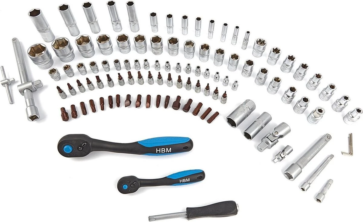 108 Delige Professionele Doppenset Met Premium Ratels 5 108 Delige Professionele Doppenset Met Premium Ratels - Afbeelding 5