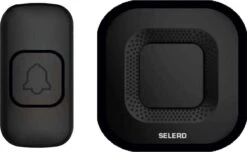 Selerd V2 - Zwart - Draadloze Deurbel - Plug & Play - IP44 Waterdicht - 4 Volumes - 38 Melodieën - Incl. Batterij - Deurbel Draadloos - Oplichtende Led - 5 Jaar Garantie
