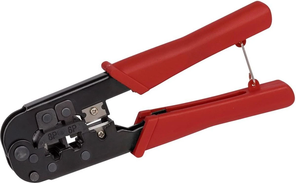 GS Krimptang Geïsoleerd - UTP Tang - Adereindhulstang - Perstang - Incl. 8 UTP-connectoren 3 GS Krimptang Geïsoleerd - UTP Tang - Adereindhulstang - Perstang - Incl. 8 UTP-connectoren - Afbeelding 3