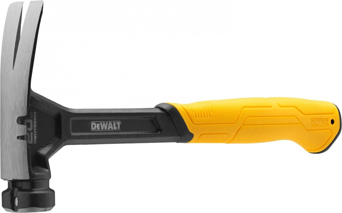 DeWalt Klauwhamer 624g - Gebogen Klauw - Zijspijkertrekker - DWHT51005-0 2 DeWalt Klauwhamer 624g - Gebogen Klauw - Zijspijkertrekker - DWHT51005-0 - Afbeelding 2