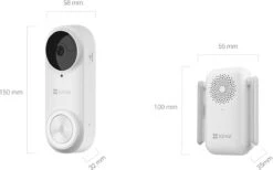 Ezviz DB2 Beldrukker - Slimme Deurbel - Wit - Draadloos - 176-graden Kijkhoek 14 Ezviz DB2 Beldrukker - Slimme Deurbel - Wit - Draadloos - 176-graden Kijkhoek -Makita || Merkloos || Stanley Verkoopwinkel 1200x747 9