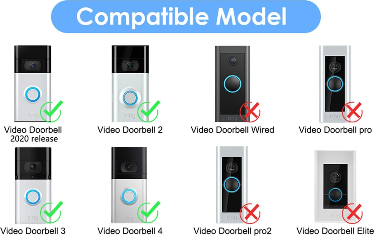 Merkloos Deurbel Cover Geschikt Voor Ring - Beschermt Tegen Regen En Zonneschijn - Geschikt Voor Ring 1/2/3/4 – Zonder Extra Gaten Te Boren. 3 Merkloos Deurbel Cover Geschikt Voor Ring - Beschermt Tegen Regen En Zonneschijn - Geschikt Voor Ring 1/2/3/4 – Zonder Extra Gaten Te Boren. - Afbeelding 3