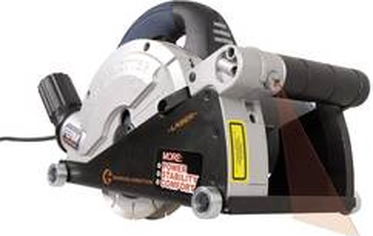 FERM WSM1008 Muurfrees - Freesmachine - 1600W - Met 2 Diamantschijven 150mm - Laser - Stofzuigadapter - Canvas Opbergtas 13 FERM WSM1008 Muurfrees - Freesmachine - 1600W - Met 2 Diamantschijven 150mm - Laser - Stofzuigadapter - Canvas Opbergtas - Afbeelding 13