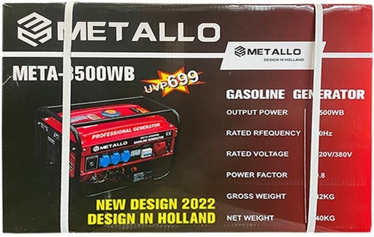 Benzine Generator 1800WATT 4 Benzine Generator 1800WATT - Afbeelding 4