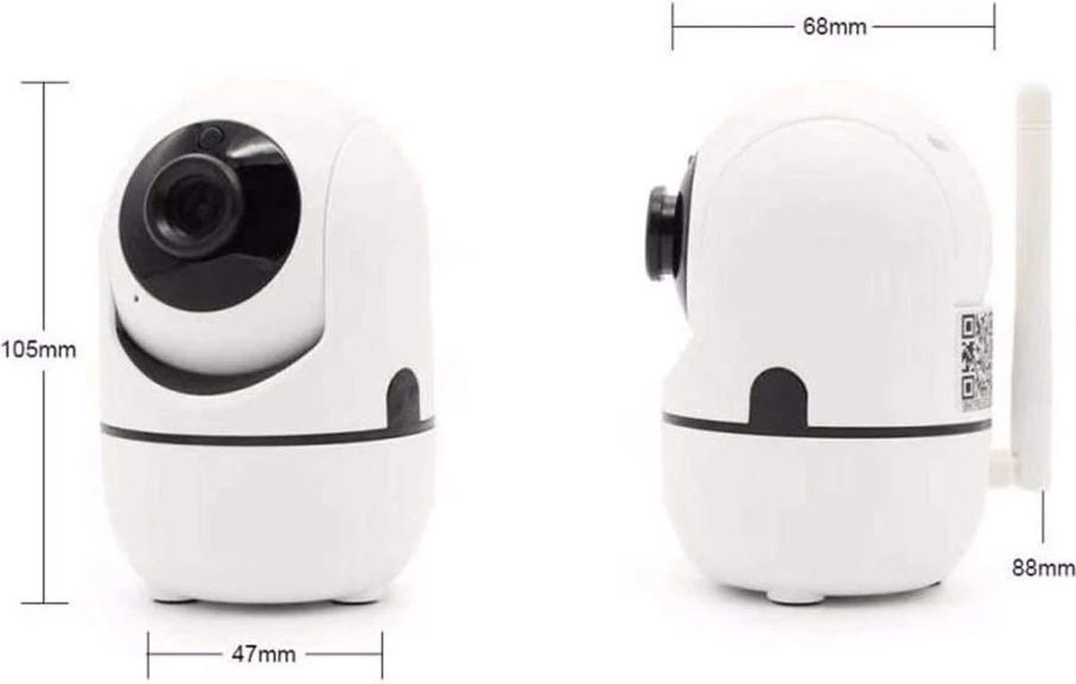 Fuegobird Indoor IP Camera Pro - 1080P WIFI Smart Camera - Beveiligingscamera - HD Night Vision - Bewegingsdetectie – Spraakfunctie – Binnen Camera WIFI– Slimme IP Camera - 355° Draaibaar – Fisheye – Huisdier / Baby Camera - Babyfoon 2 Fuegobird Indoor IP Camera Pro - 1080P WIFI Smart Camera - Beveiligingscamera - HD Night Vision - Bewegingsdetectie – Spraakfunctie – Binnen Camera WIFI– Slimme IP Camera - 355° Draaibaar – Fisheye – Huisdier / Baby Camera - Babyfoon - Afbeelding 2