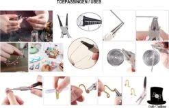 Bob Online ™ - 4 Stuks Setje – Sieraden Maken Tang Setje – 1 X Rondbektang + 1 X Kniptang + 1 X Platbektang + 1 X Messing Ring – Jewelry Making Pliers Set – 1 X Round Nosed Pliers + 1 X Side Cutters + 1 X Flat Nosed Pliers + 1 X Jump Ring Tool -Makita || Merkloos || Stanley Verkoopwinkel 1200x766
