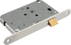 Starx Loopslot – Deurslot Binnendeur – Slot Met Voorplaat Zilver RVS – 55 Mm