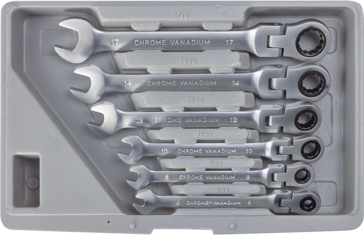 Professionele Flexibele Ringsleutelset - Steek En Ringsleutel Ring Steeksleutels Ringsteeksleutelset - Steeksleutelset - Ratel Moersleutel Ratelsleutel Ratelsleutelset Ratelset - Ringratelsleutel Set Van 12 Stuks - 6/7/8/9/10/11/12/13/14/15/17/19 MM 7 Professionele Flexibele Ringsleutelset - Steek En Ringsleutel Ring Steeksleutels Ringsteeksleutelset - Steeksleutelset - Ratel Moersleutel Ratelsleutel Ratelsleutelset Ratelset - Ringratelsleutel Set Van 12 Stuks - 6/7/8/9/10/11/12/13/14/15/17/19 MM - Afbeelding 7