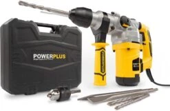 Powerplus POWX1175 Boorhamer - 1600W - 5J - SDS-Plus - Trilling Reductie - Incl. Opbergkoffer En 7 Accessoires