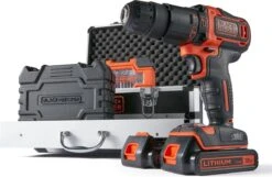 Black & Decker BLACK+DECKER BDC718AS2F-QW Klopboormachine - 18V - Incl. 2 Accu’s - 80 Accessoires 15 Black & Decker BLACK+DECKER BDC718AS2F-QW Klopboormachine - 18V - Incl. 2 Accu’s - 80 Accessoires -Makita || Merkloos || Stanley Verkoopwinkel 1200x783 2