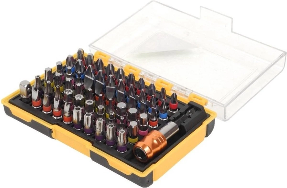 Bitset Professional - Gereedschap - 61 Delig - Professioneel - Met Kleurcode - 61 Dlg 2 Bitset Professional - Gereedschap - 61 Delig - Professioneel - Met Kleurcode - 61 Dlg - Afbeelding 2