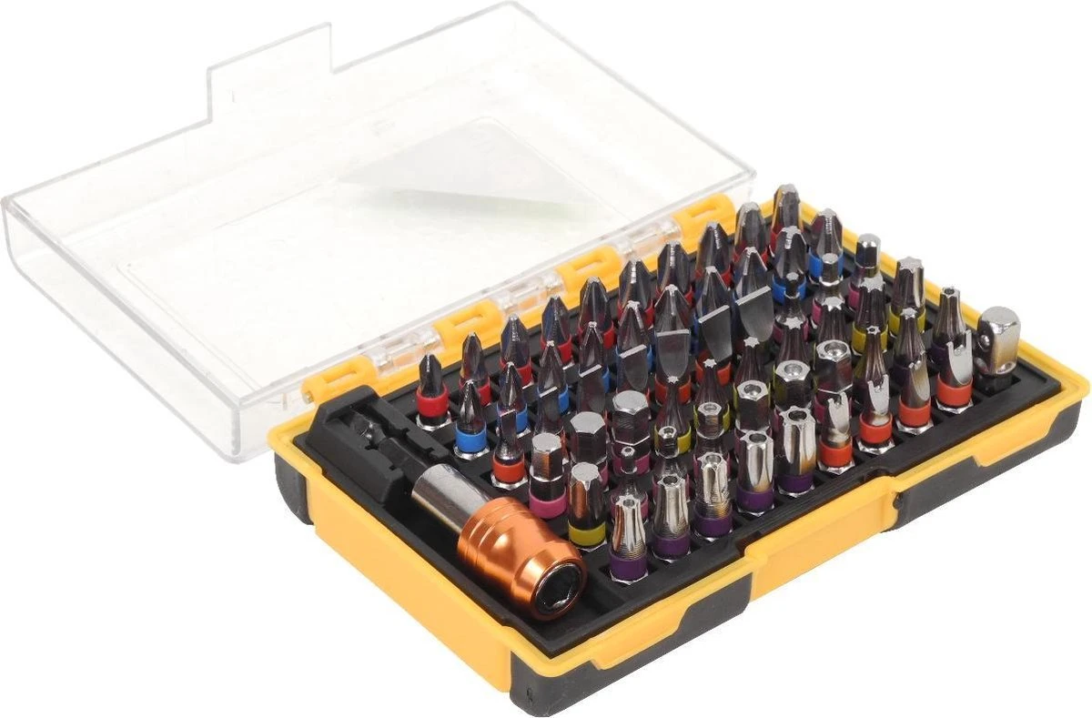 Bitset Professional - Gereedschap - 61 Delig - Professioneel - Met Kleurcode - 61 Dlg 1 Bitset Professional - Gereedschap - 61 Delig - Professioneel - Met Kleurcode - 61 Dlg