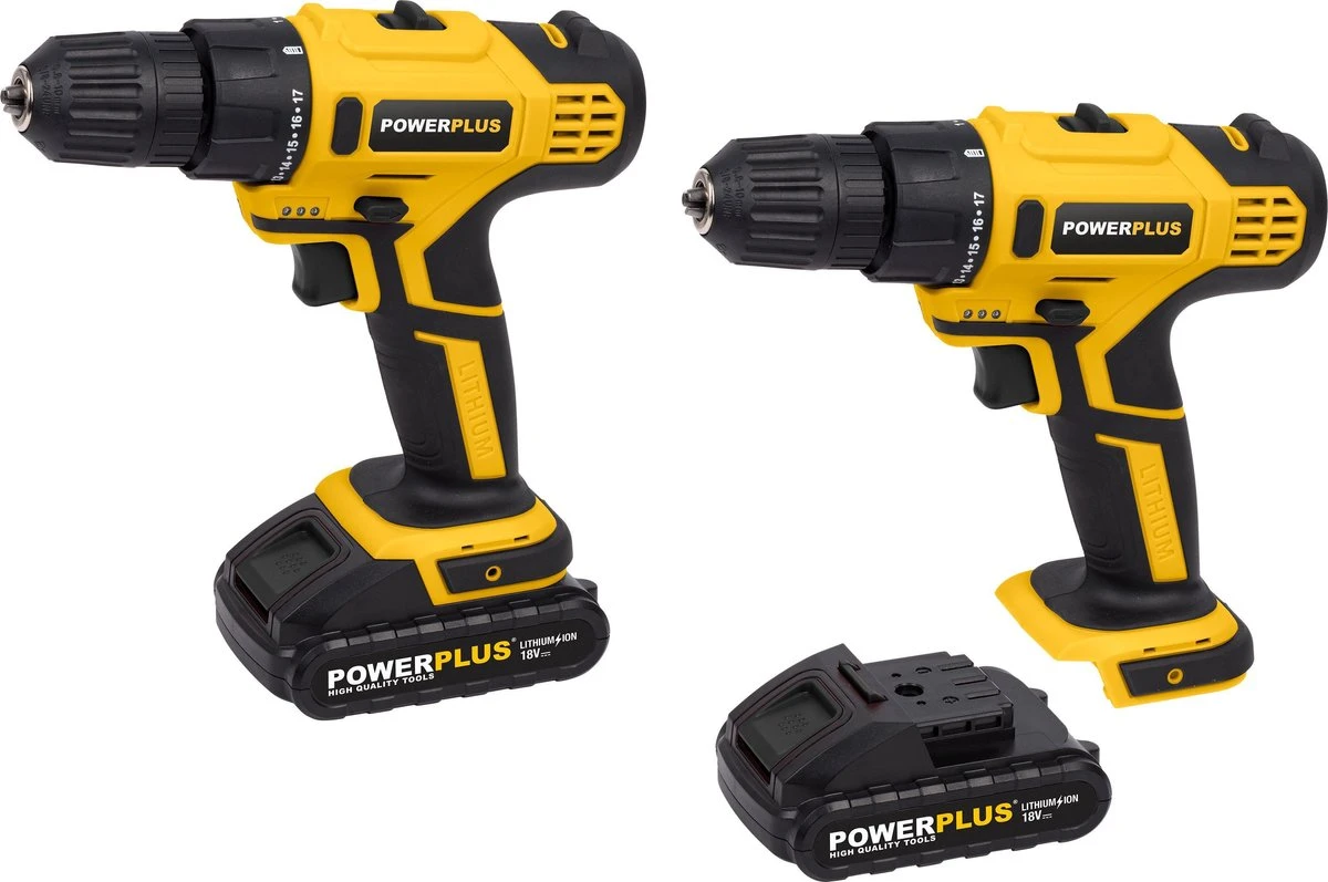 Powerplus POWX0069LI Accu Boormachine - 18V - Incl. 2 X 1,5Ah Accu En Lader 9 Powerplus POWX0069LI Accu Boormachine - 18V - Incl. 2 X 1,5Ah Accu En Lader - Afbeelding 9