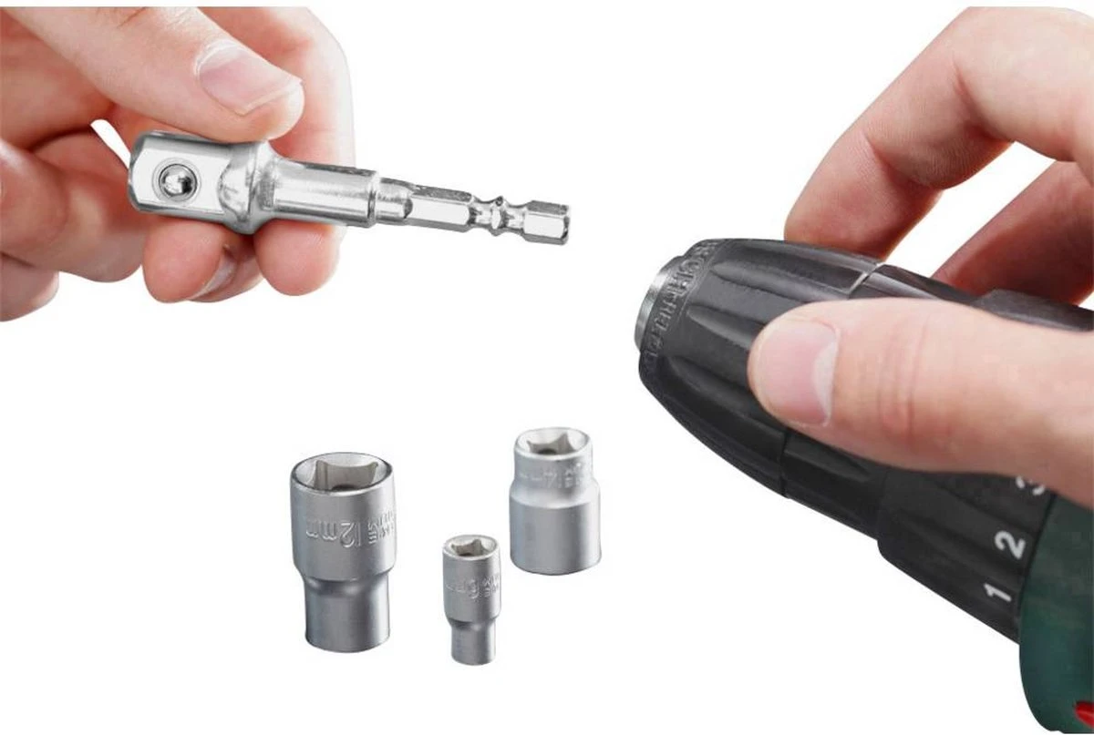 KWB - Adapterset Voor Dopsleutels - 1/4-1/2-3/4 Inch - 3 Stuks 6 KWB - Adapterset Voor Dopsleutels - 1/4-1/2-3/4 Inch - 3 Stuks - Afbeelding 6