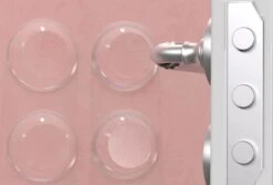 Merkloos Zelfklevende Deurbeschermers - 4 Stuks - Transparant - 4cm Dia - Deurbescherming - Deurstoppers - Muurbeschermer - Muurbescherming - Deurstoppers - Siliconen Deurstoppers - Deurklink Buffers - Deurklink - Flexibel - Stootrubber Deur