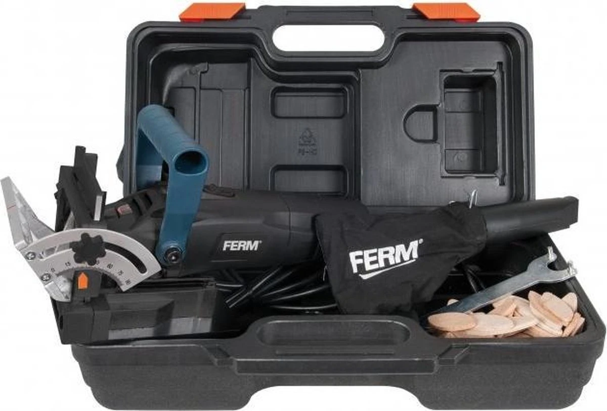 FERM Lamellenfrees 900W Uitgebreide Instelmogelijkheden, Aluminium Voetplaat - Incl. 50 Lamellen En Opbergkoffer 7 FERM Lamellenfrees 900W Uitgebreide Instelmogelijkheden, Aluminium Voetplaat - Incl. 50 Lamellen En Opbergkoffer - Afbeelding 7
