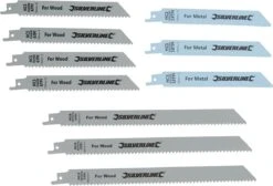 Silverline Reciprozaagblad Voor Hout En Metaal, 10 Pak HCS: 240 En 150 Mm