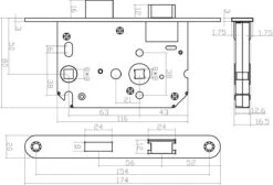 Intersteel Woningbouw Toilet-/badkamerslot Wit 63/8 Mm -Makita || Merkloos || Stanley Verkoopwinkel 1200x818 17