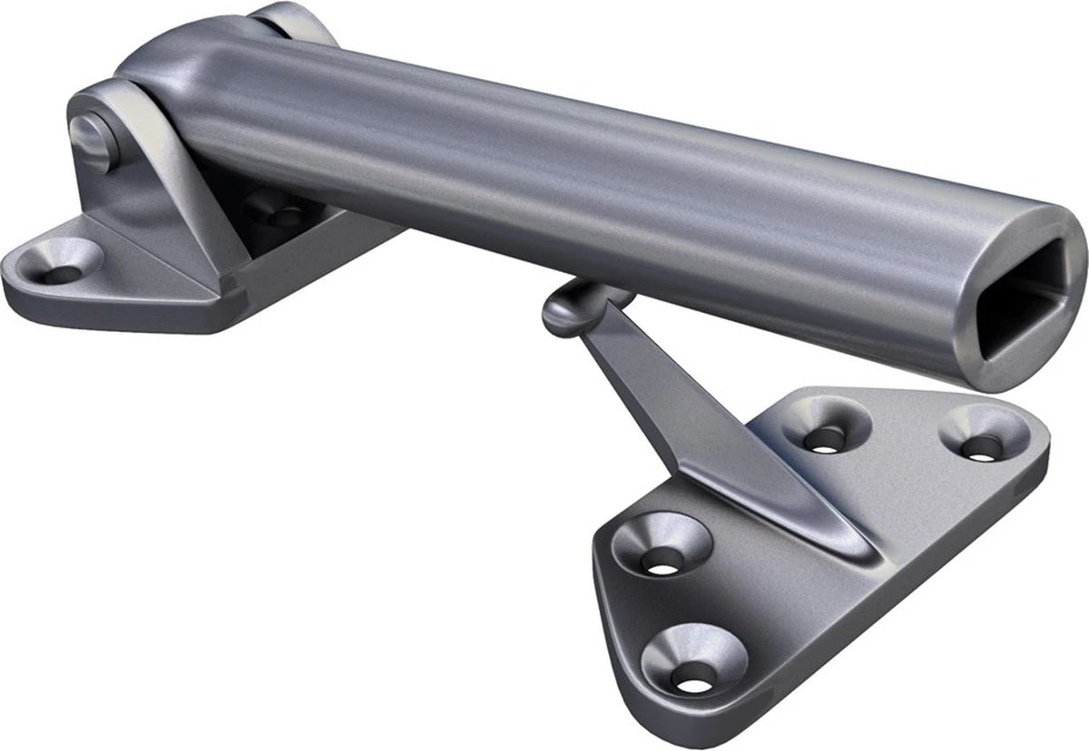 SecuMax Kierstandhouder SKG - Naar Binnendraaiend - 127 X 27 X 24 Mm (LxBxH) - RVS Geborsteld - Incl Montagemateriaal 1 SecuMax Kierstandhouder SKG - Naar Binnendraaiend - 127 X 27 X 24 Mm (LxBxH) - RVS Geborsteld - Incl Montagemateriaal