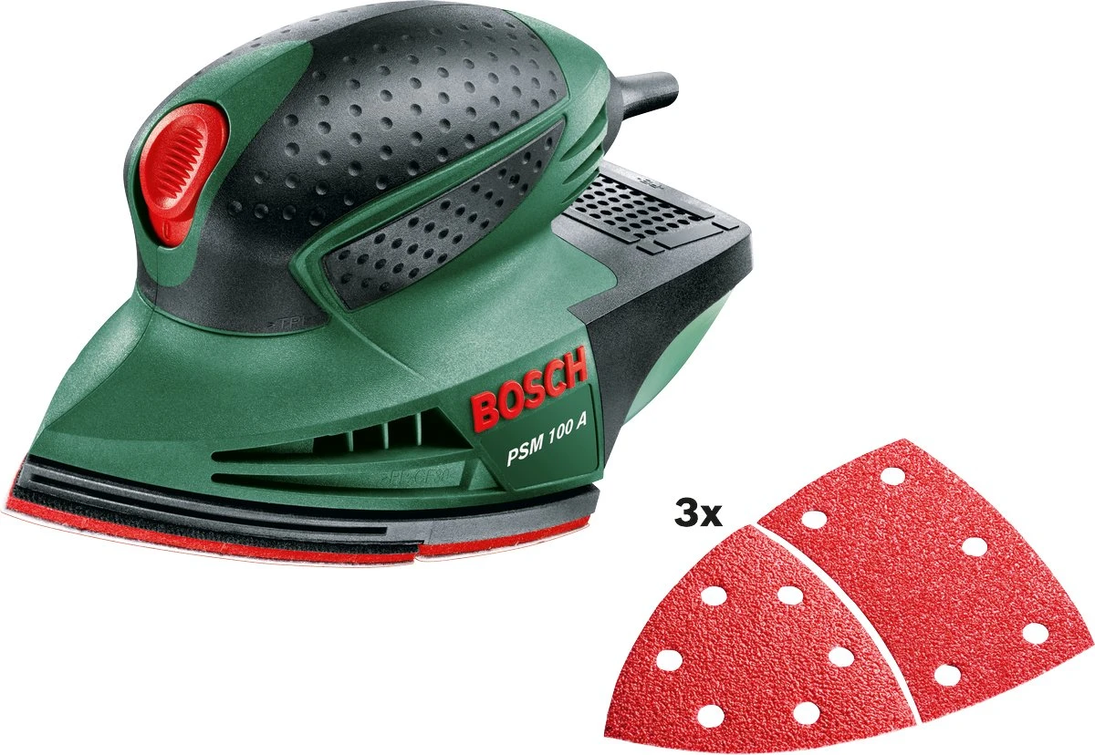 Bosch PSM 100 A Multischuurmachine - Op Snoer - 100 W - Incl. 30 Schuurvellen 1 Bosch PSM 100 A Multischuurmachine - Op Snoer - 100 W - Incl. 30 Schuurvellen