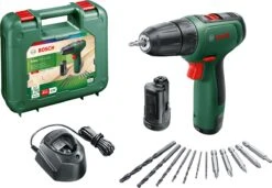 Bosch EasyDrill 1200 Accuschroefboormachine - Met Dubbele Schroefbit En Koffer - Met 2x 12 V Accu En Lader