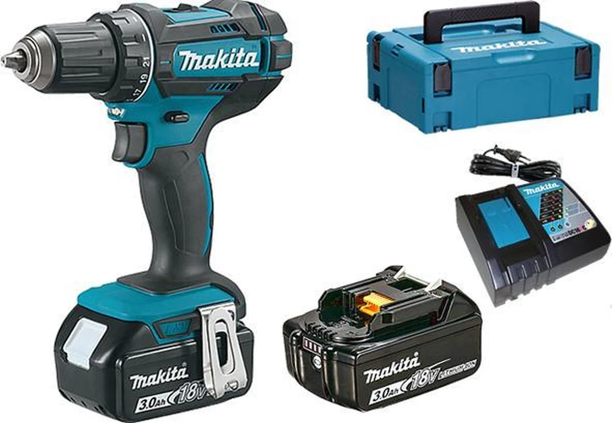 Makita DDF482RFJ 18V Li-Ion Accuboor-/schroefmachine (2x3.0Ah Accu) 10 Makita DDF482RFJ 18V Li-Ion Accuboor-/schroefmachine (2x3.0Ah Accu) - Afbeelding 10