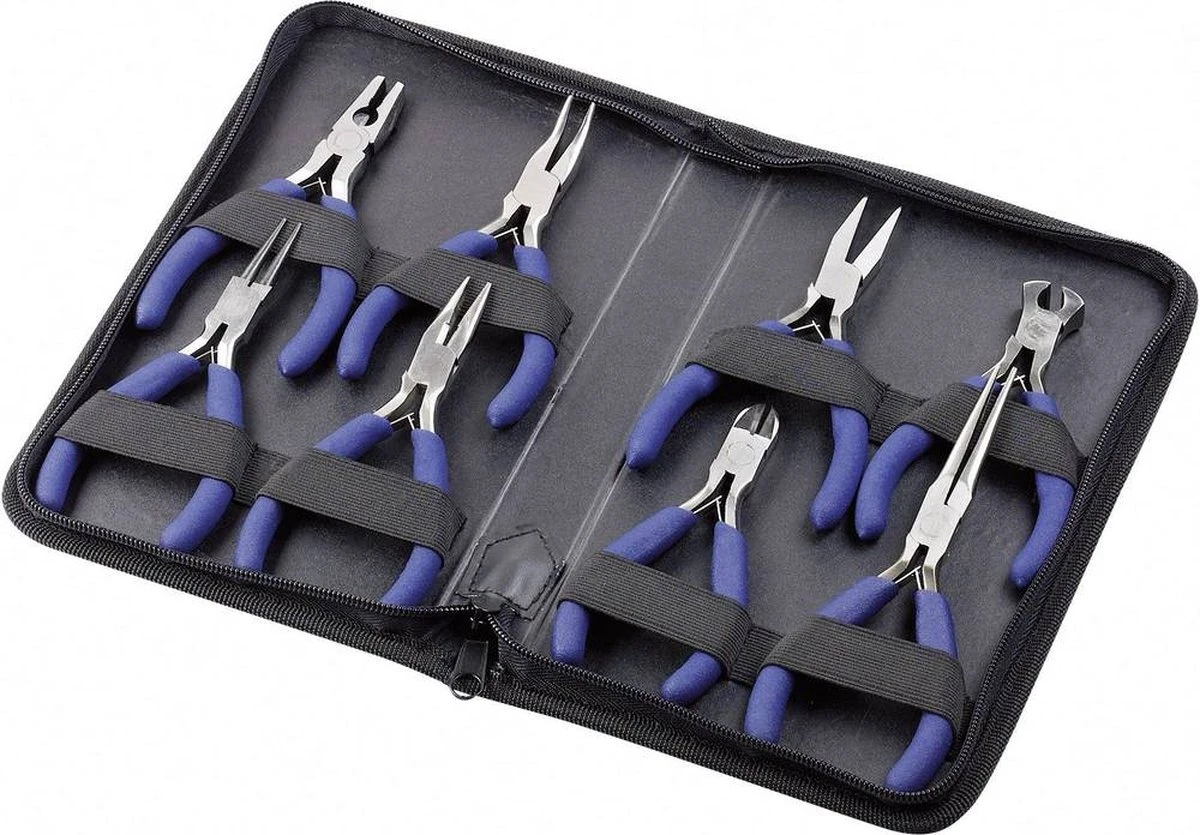 Brüder Mannesmann Mini-tangenset In Etui (8-dlg) 4 Brüder Mannesmann Mini-tangenset In Etui (8-dlg) - Afbeelding 4