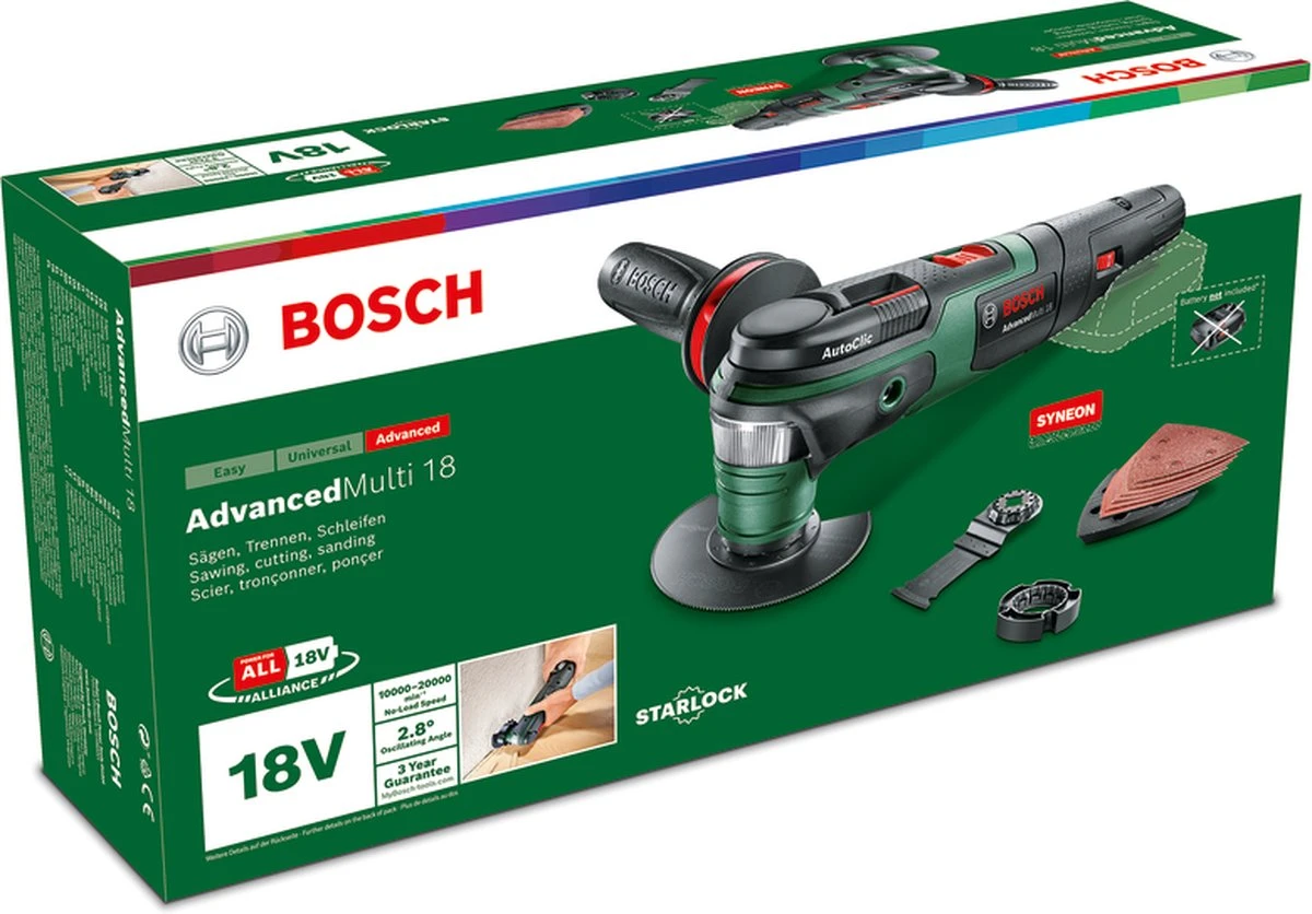 Bosch AdvancedMulti 18 Accu Multitool - Zonder 18 V Accu En Lader 8 Bosch AdvancedMulti 18 Accu Multitool - Zonder 18 V Accu En Lader - Afbeelding 8