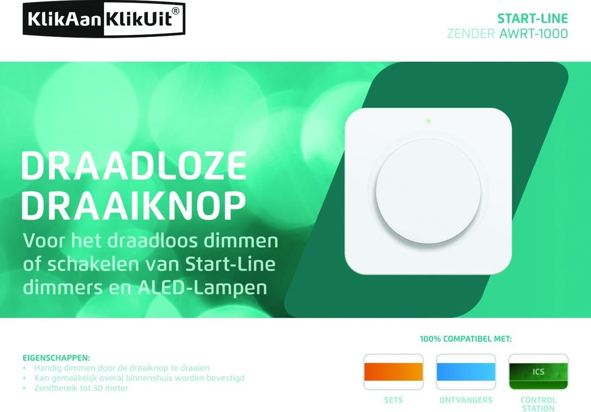 KlikAanKlikUit AWRT-1000 Draadloze Draaiknop 3 KlikAanKlikUit AWRT-1000 Draadloze Draaiknop - Afbeelding 3