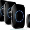 Draadloze Deurbel Met 3 Ontvangers - 5 Volume/60 Melodie - IP44 Waterdicht - Batterij Van 5 Jaar