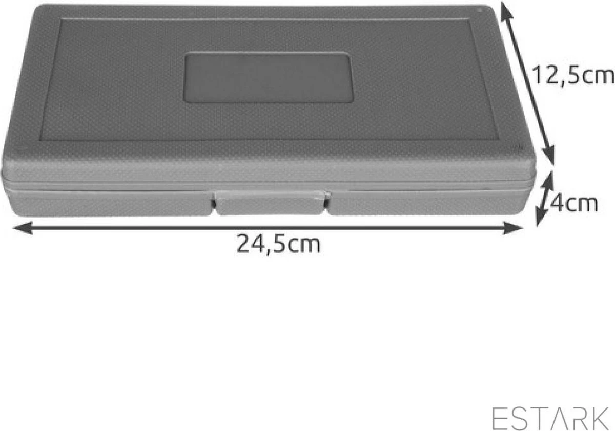 ESTARK® Professionele XL 40-Delige Dopsleutel Set - Met Momentsleutel Ratel & Verlengstuk - Doppenset Doppendoos Torx/Inbus/Hex/Kruiskop/Philips Bit Doppen Set - Ratelset - Met Snelwisselsysteem - 1/4" & 1/2" Inch Doppenset 13 ESTARK® Professionele XL 40-Delige Dopsleutel Set - Met Momentsleutel Ratel & Verlengstuk - Doppenset Doppendoos Torx/Inbus/Hex/Kruiskop/Philips Bit Doppen Set - Ratelset - Met Snelwisselsysteem - 1/4" & 1/2" Inch Doppenset - Afbeelding 13