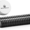 Brute Strength - Super Sterke Magneten - Rond - 8 X 2 Mm - 40 Stuks | Zwart - Neodymium Magneet Sterk - Voor Koelkast - Whiteboard