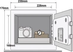 Profitect Kluisje Met Cijferslot, Kluis Elektronisch, Digitale Kluis Met Sleutelslot, Hotelkluisje Met 130db Alarm, Geldkistje Met Cijferslot -Makita || Merkloos || Stanley Verkoopwinkel 1200x846 16