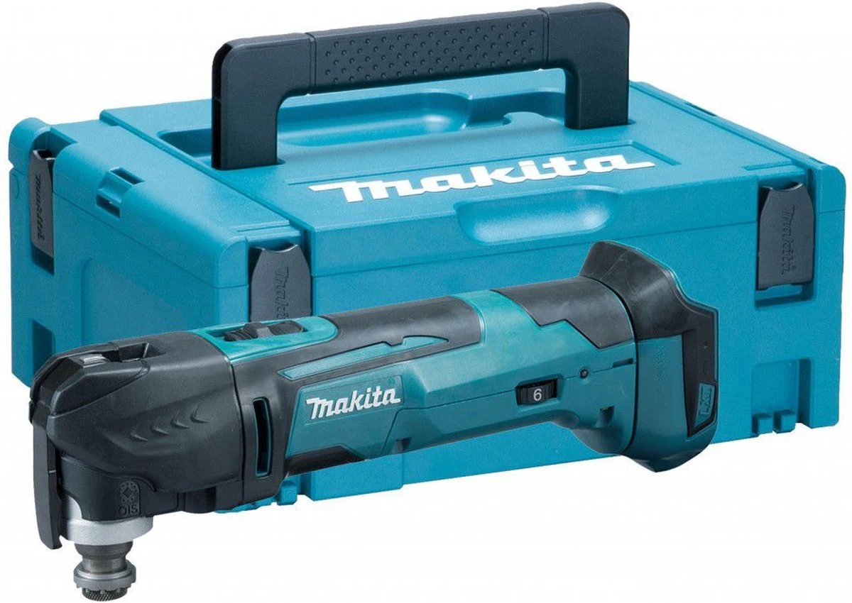 Makita DTM51ZJ 18V Li-Ion Accu Multitool Body In Mbox - Snelwissel 1 Makita DTM51ZJ 18V Li-Ion Accu Multitool Body In Mbox - Snelwissel