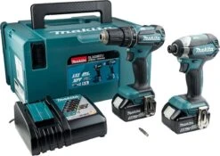 Makita DLX2283TJ 18V Li-Ion Brushless Combiset (2x 5.0Ah Accu) (DHP485 (klop)boor-/schroefmachine)(DTD153 Slagschroevendraaier)