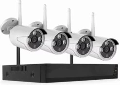 Merkloos Beveiligingscamera Set Met 4 Cameras - Nachtzicht - Outdoor Buiten - Home Security Camera Systeem - Wifi Camera Set - - Motion Detector - Beveiligingscamera - 4 Camera’s