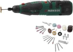 PARKSIDE® Multifunctionele Accu Fijn Boor Rechte Slijpmachine - Slijper - Met 44 Opzetstukken In Een Opbergbox - 50 Delig Toebehoren - Voor Boren, Frezen, Graveren, Polijsten, Reinigen, Slijpen Of Snijden - 12 V Accu 1,3 Ah Met Li-Ionen Technologie -Makita || Merkloos || Stanley Verkoopwinkel 1200x853 19