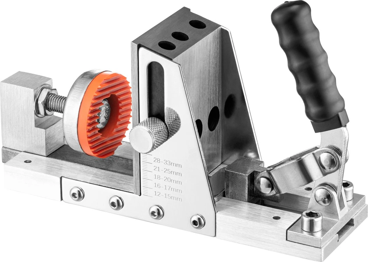 Pocket Hole Jig - Boormal - Hout Blind Verbinden - Volledig Van Metaal - Onzichtbare Verbinding - Kos Design 2 Pocket Hole Jig - Boormal - Hout Blind Verbinden - Volledig Van Metaal - Onzichtbare Verbinding - Kos Design - Afbeelding 2