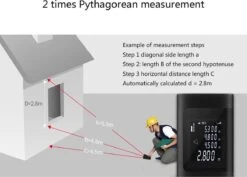 LOUZIR Laser Afstandsmeter - 40 Meter Bereik - 2mm Nauwkeurig - Digitaal Meetapparaat Voor Lengte (m) / Oppervlakte (m2) / Volume (m3) - Binnen En Buiten - Stof- En Spatwaterdicht -Directe En Continue Metingen -Makita || Merkloos || Stanley Verkoopwinkel 1200x858 2