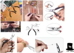 Bob Online ™ - 4 Stuks Setje – Sieraden Maken Tang Setje – 1 X Rondbektang + 1 X Kniptang + 1 X Platbektang + 1 X Messing Ring – Jewelry Making Pliers Set – 1 X Round Nosed Pliers + 1 X Side Cutters + 1 X Flat Nosed Pliers + 1 X Jump Ring Tool -Makita || Merkloos || Stanley Verkoopwinkel 1200x858