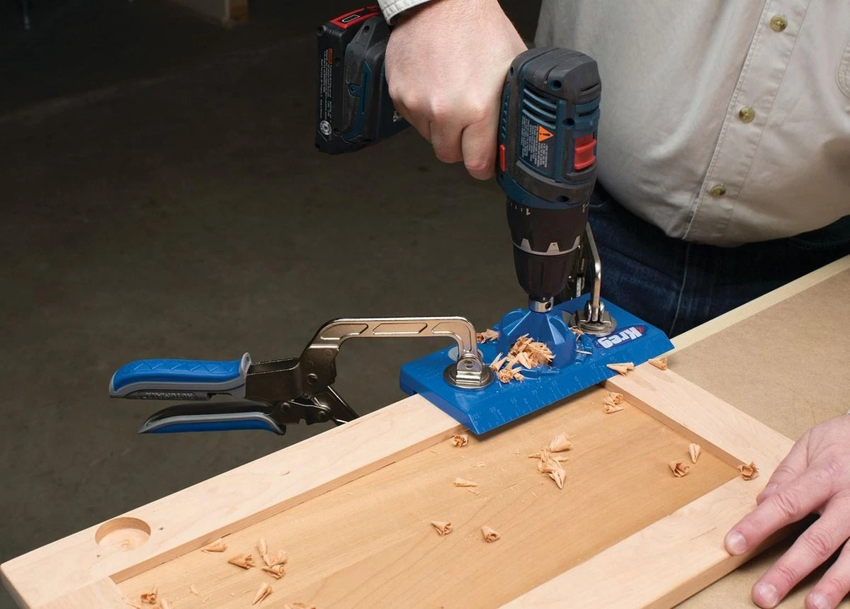 Kreg - Boormal Scharnieren Set - Boorhulp Houtbewerking - Incl Boor Ø 35 Mm - Boorgeleider 2 Kreg - Boormal Scharnieren Set - Boorhulp Houtbewerking - Incl Boor Ø 35 Mm - Boorgeleider - Afbeelding 2